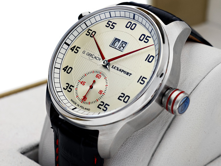 ZEGAREK MĘSKI G. GERLACH LUX SPORT MAŁA SEKUNDA GGLUSPM
