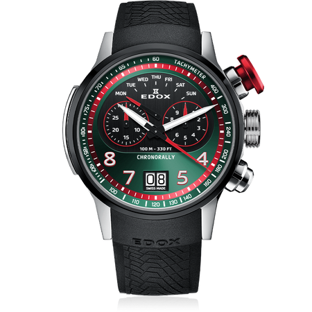 ZEGAREK EDOX Chronorally Chronograph 38001-TINNR-VR