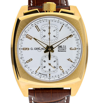 ZEGAREK MĘSKI G. GERLACH CWS T1 WHITE GOLD GGCWSWG