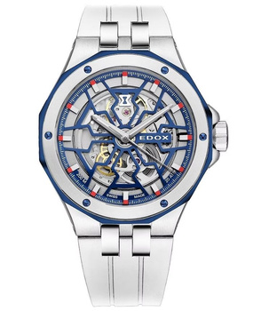 ZEGAREK EDOX Delfin Mecano Skeleton 85303-357BUCAB-BUIRB