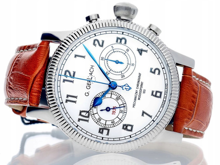 ZEGAREK MĘSKI G. GERLACH M/S PIŁSUDSKI CHRONOGRAF GGMSPCH