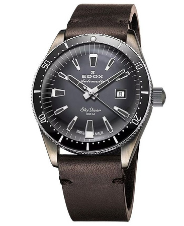 ZEGAREK EDOX Skydiver Automatic Set 80126-3VIN-GDN WR300 42mm SW200