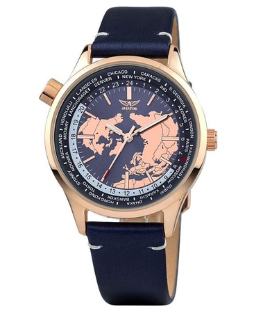 ZEGAREK AVIATOR F-Series AVW8660L05 WORLD TIME
