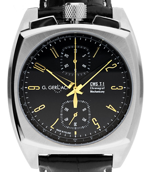 ZEGAREK MĘSKI G. GERLACH CWS T1 BLACK SILVER GGCWSBS
