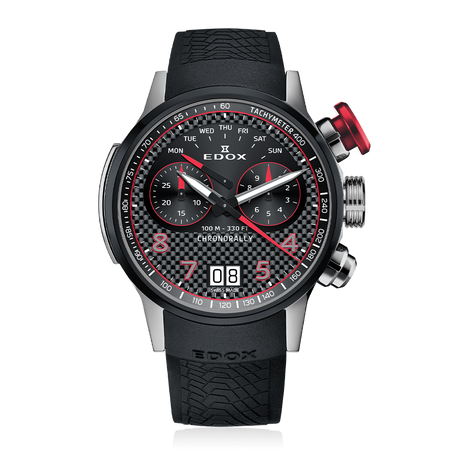 ZEGAREK EDOX Chronorally Chronograph 38003-TINRO-CARO