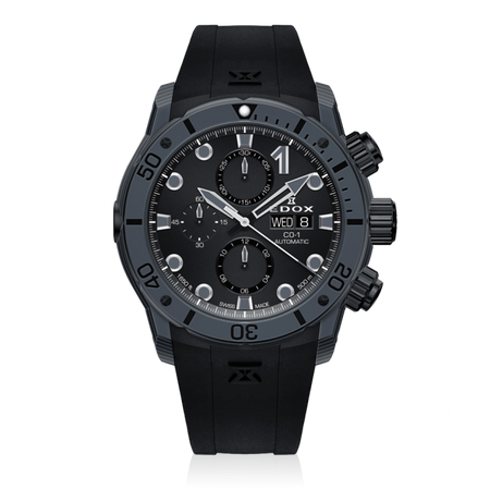 ZEGAREK EDOX CO-1 Carbon Chronograph Automatic 01125-CLNGN-NING