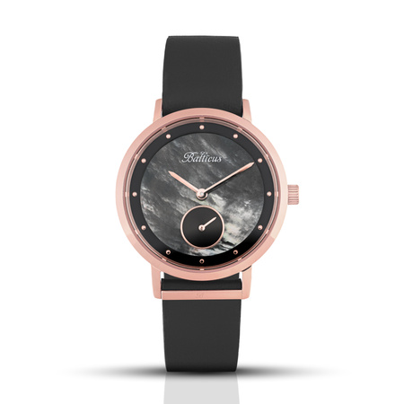 ZEGAREK DAMSKI BALTICUS New Sky Rose Gold Black Pearl BLT-BALNSRB