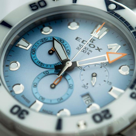 ZEGAREK EDOX 10242-TINB-BUICDNO CO-1 Chronograph Mens Watch 45mm 100ATM