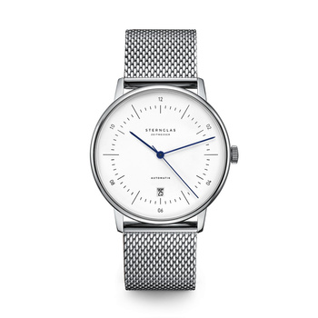 ZEGAREK STERNGLAS Naos Automatik white, 38 mm S02-NA01-MI04