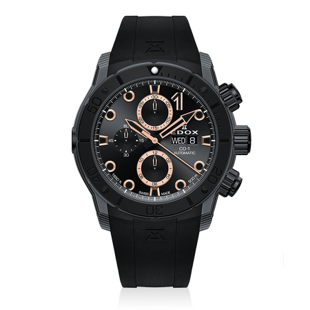 ZEGAREK EDOX CO-1 Carbon Chronograph Automatic 01125-CCN-NR