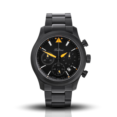 ZEGAREK BALTICUS Flying Seal BALFSQCHBLP 44mm Black Orange Limited Edition 50szt.