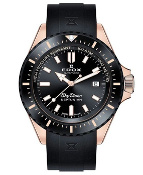 ZEGAREK EDOX Skydiver Neptunian Automatic 80120-37RNNCA-NIR WR1000 44mm