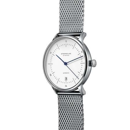 ZEGAREK STERNGLAS Naos Automatik white, 38 mm S02-NA01-MI04