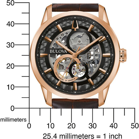 ZEGAREK BULOVA 97A169 SUTTON AUTOMATIC SKELETON