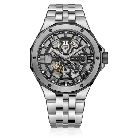 ZEGAREK EDOX  Delfin Mecano Skeleton 85303-3NM-NBG 43mm 20ATM