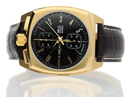 ZEGAREK MĘSKI G. GERLACH CWS T1 BLACK GOLD GGCWSBG