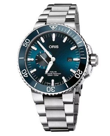 ZEGAREK ORIS Aquis Small Second Date 01-743-7733-4155-07-8-24-05PEB