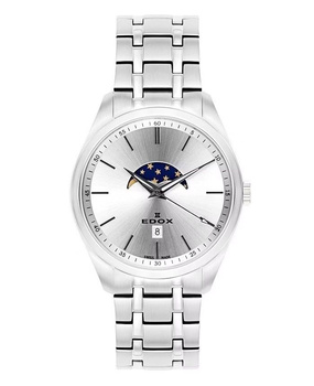 ZEGAREK EDOX Les Vauberts Moonphase 79018-3M-AIN