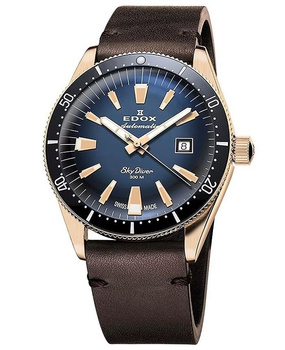 ZEGAREK EDOX Skydiver Automatic Set 80126-BRN-BUIDR WR300 42mm SW200 Limited