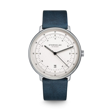 ZEGAREK STERNGLAS Hamburg silver, 42 mm quartz S01-HH10-VI13