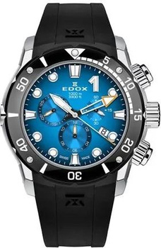 ZEGAREK EDOX 10242-TIN-BUIDN CO-1 Chronograph Mens Watch 45mm 100ATM