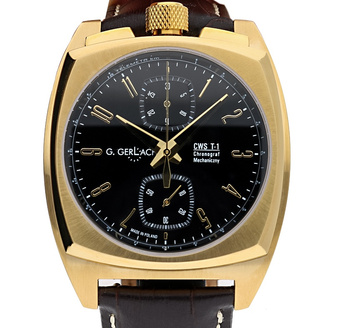 ZEGAREK MĘSKI G. GERLACH CWS T1 BLACK GOLD GGCWSBG