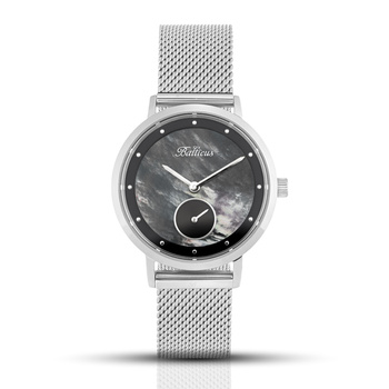 ZEGAREK DAMSKI BALTICUS New Sky Silver Black Pearl BLT-BALNSSB