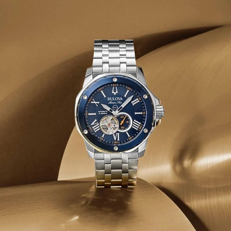 ZEGAREK BULOVA 98A302 Marine Star Open Heart Automatic