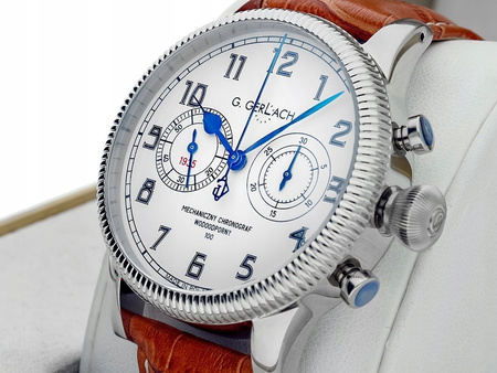 ZEGAREK MĘSKI G. GERLACH M/S PIŁSUDSKI CHRONOGRAF GGMSPCH