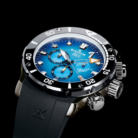 ZEGAREK EDOX 10242-TIN-BUIDN CO-1 Chronograph Mens Watch 45mm 100ATM