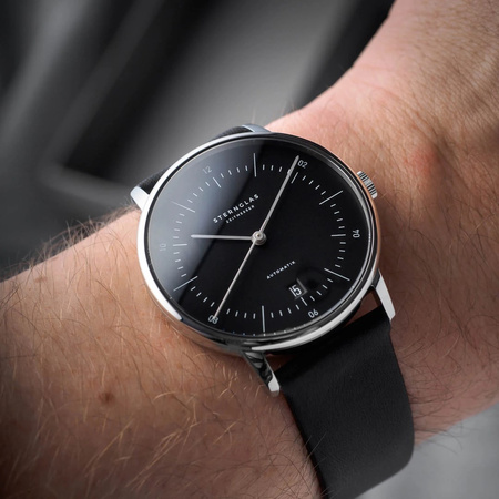 ZEGAREK STERNGLAS Naos Automatik black, 38 mm S02-NA03-PR07