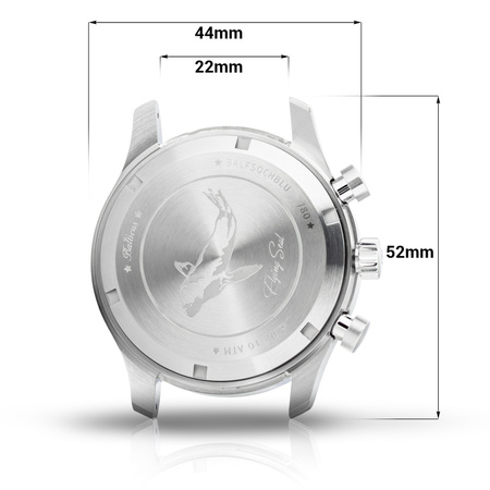 ZEGAREK BALTICUS Flying Seal BALFSQCHBLU 44mm Niebieski Limited Edition 80szt