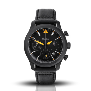 ZEGAREK BALTICUS Flying Seal BALFSQCHBLP 44mm Black Orange Limited Edition 50szt.