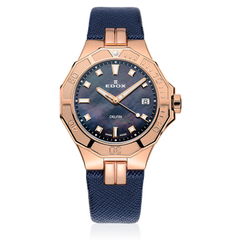 ZEGAREK EDOX Delfin The Original  Diver Date Lady 53020-37RC-NANR 20ATM