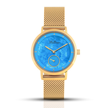 ZEGAREK DAMSKI BALTICUS New Sky Gold Blue Pearl BLT-BALNSGBL