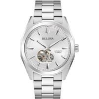 ZEGAREK BULOVA 96A274 Surveyor Expansion Open Heart Silver Dial